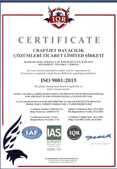 ISO 9001:2015 Certificate